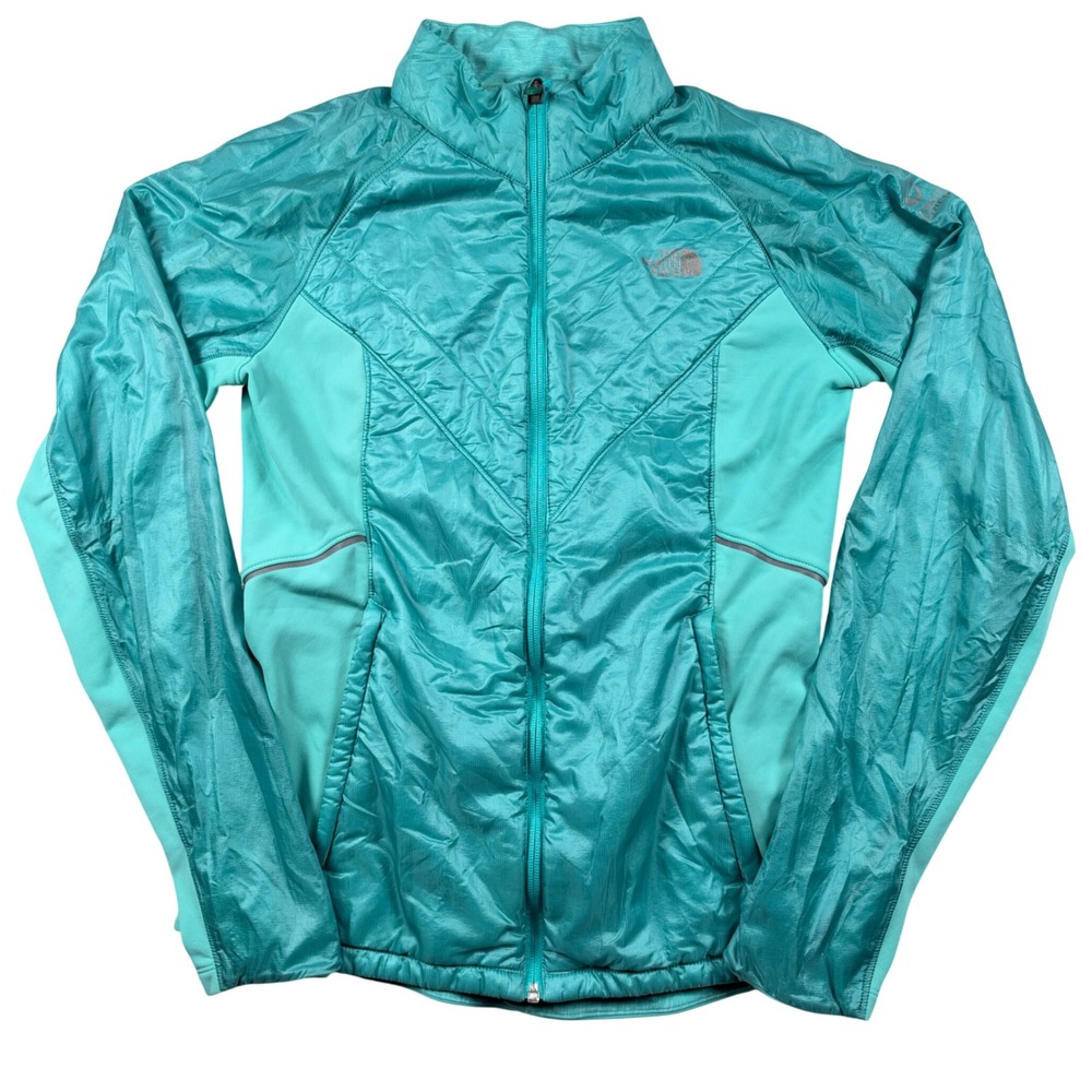 The North Face Jacket Womens Medium Teal Quilted Hybrid Insulated Full Zip